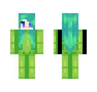 Green onesie girl - Girl Minecraft Skins - image 2
