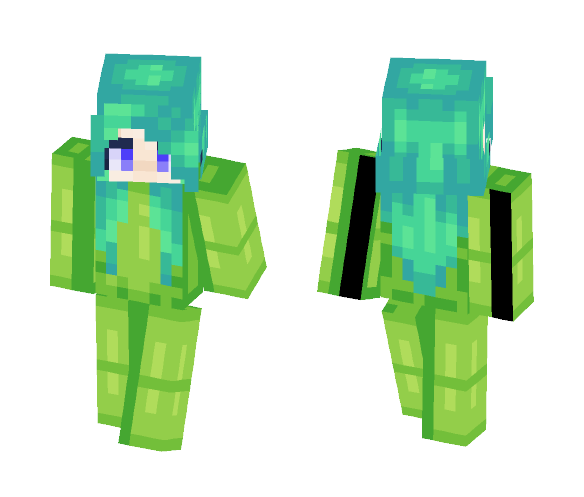 Green onesie girl - Girl Minecraft Skins - image 1