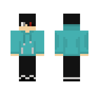 Kaneki in Blue Hoodie - Male Minecraft Skins - image 2