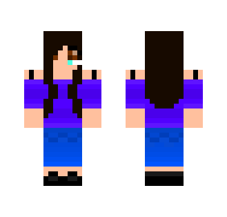 Purple Shirt Girl - Girl Minecraft Skins - image 2