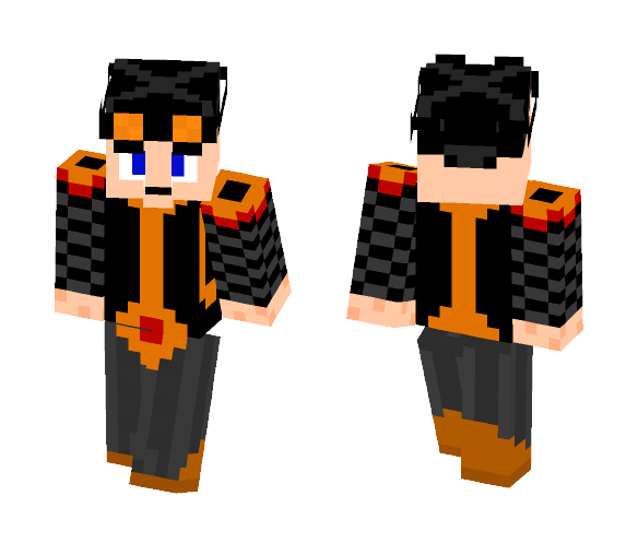 Flamer~ The Tribal Fire Hero - Male Minecraft Skins - image 1