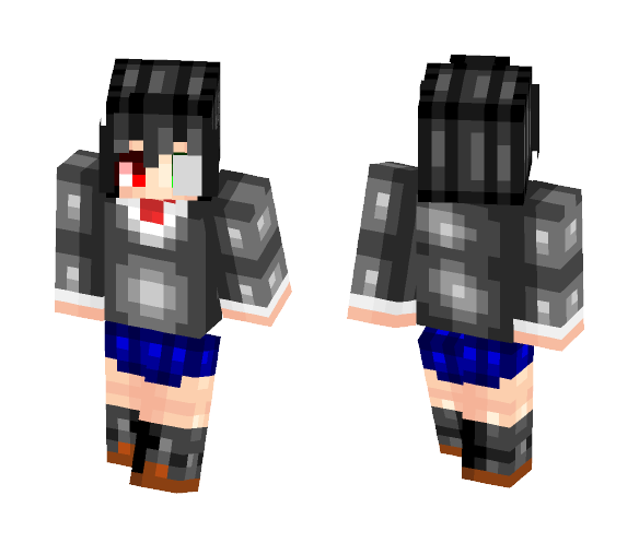 this mei misaki looks horrible - Female Minecraft Skins - image 1
