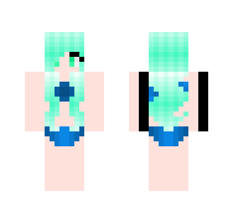 Bikini Version (Blue) - Female Minecraft Skins - image 2