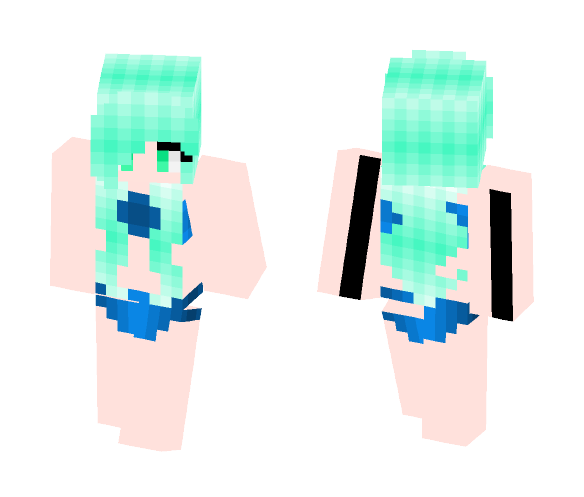 Bikini Version (Blue) - Female Minecraft Skins - image 1