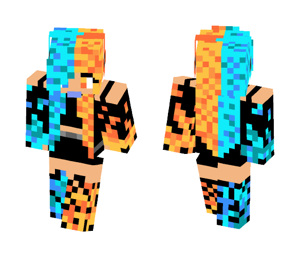 Fire And Ice - Female Minecraft Skins - image 1