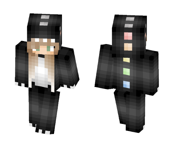 Black Dino Onsie - Female Minecraft Skins - image 1