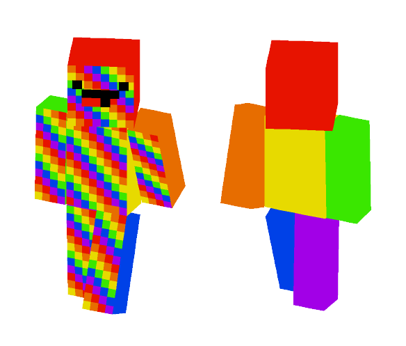 Rainbow man - Interchangeable Minecraft Skins - image 1