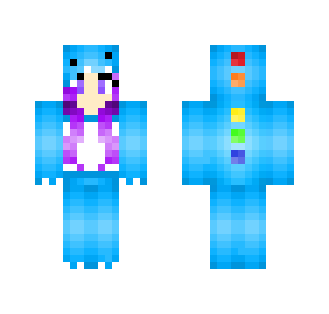 [OLDER SKIN] Blue Dino Onesie - Female Minecraft Skins - image 2
