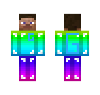 Rainbow Thug - Male Minecraft Skins - image 2