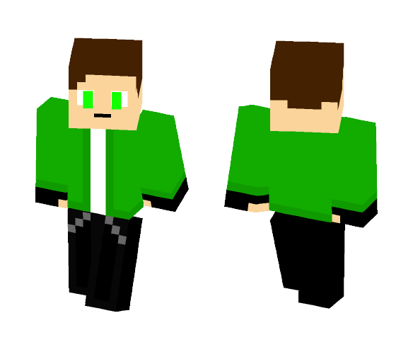 Green Teen - Male Minecraft Skins - image 1