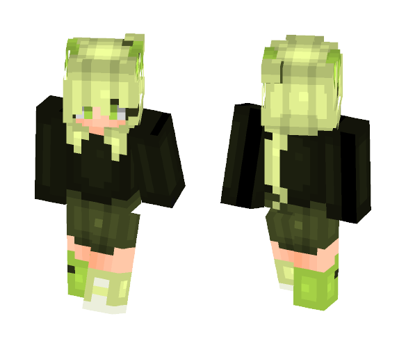 Green Tea Kitteh - Female Minecraft Skins - image 1
