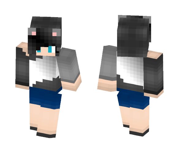 Goth Mouse Girl - Girl Minecraft Skins - image 1