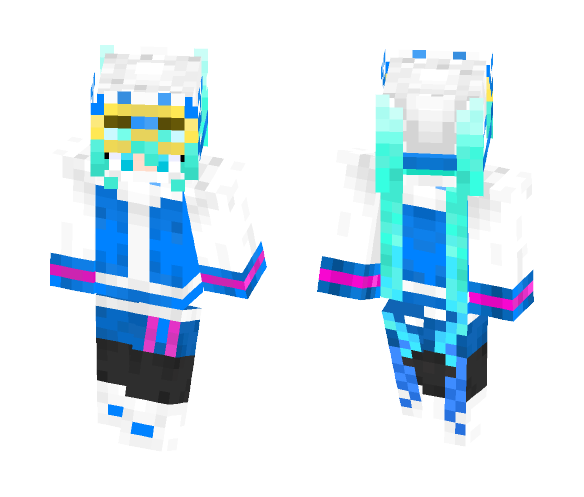 Snow Miku 2016 - Female Minecraft Skins - image 1