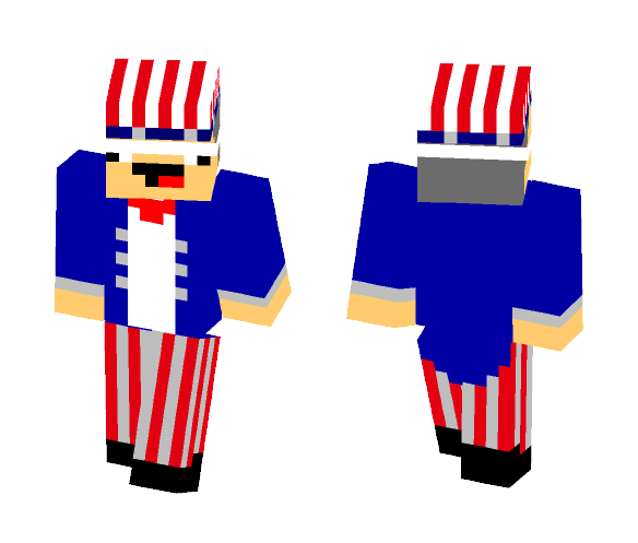 Derpy Uncle Sam - Male Minecraft Skins - image 1