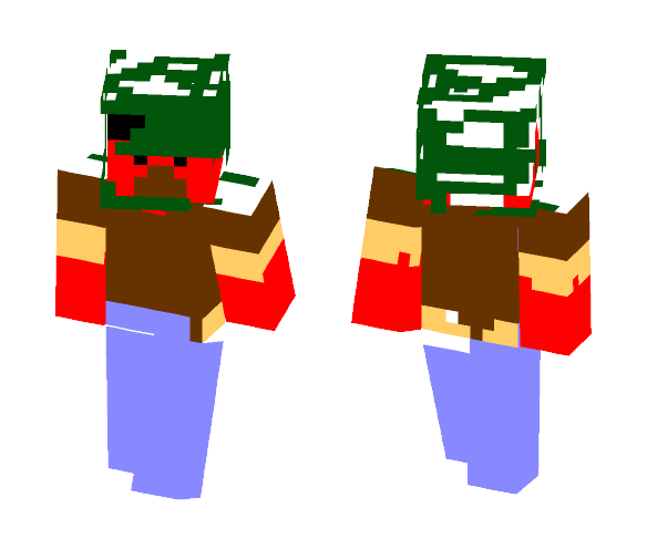 red guy with scribles - Male Minecraft Skins - image 1