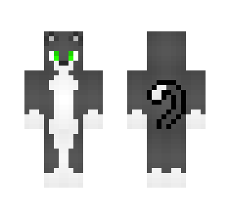 Gray and White Cat Furry Skin - Cat Minecraft Skins - image 2