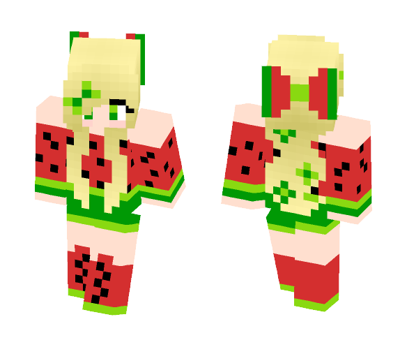 Watermelon girl - Girl Minecraft Skins - image 1