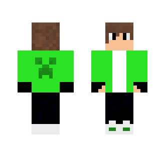 Green Teen (with headphones) - Male Minecraft Skins - image 2