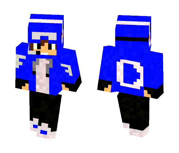 YouTube Gamer (Blue Version) - Male Minecraft Skins - image 1
