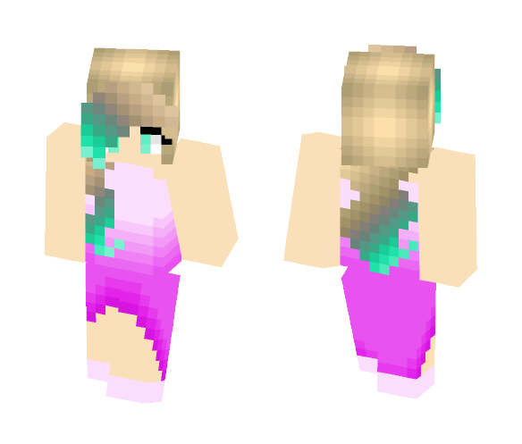 Cute Teal Girl - Cute Girls Minecraft Skins - image 1