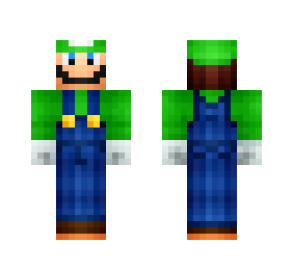 Luigi HD and 3D - Male Minecraft Skins - image 2