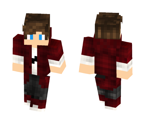 Boy with Red Hoodie - Boy Minecraft Skins - image 1