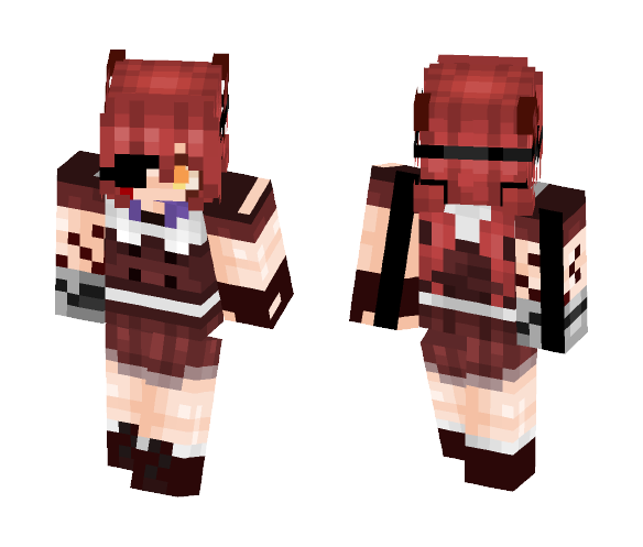 Download Human Foxy Female Version Fnaf Minecraft Skin For - 