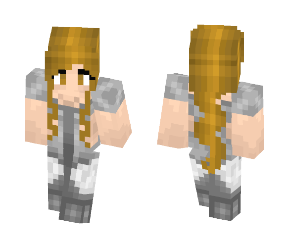 fille chevalier - Female Minecraft Skins - image 1
