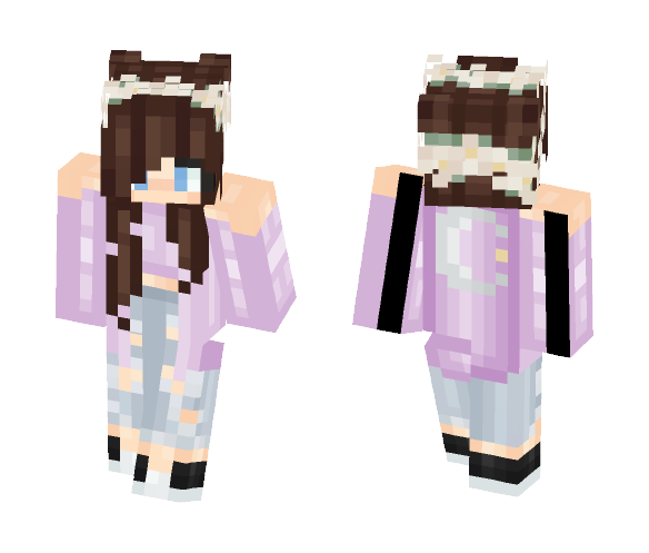 Moon Girl - Girl Minecraft Skins - image 1