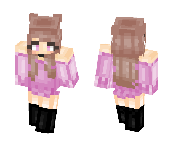 Pink girl - Girl Minecraft Skins - image 1