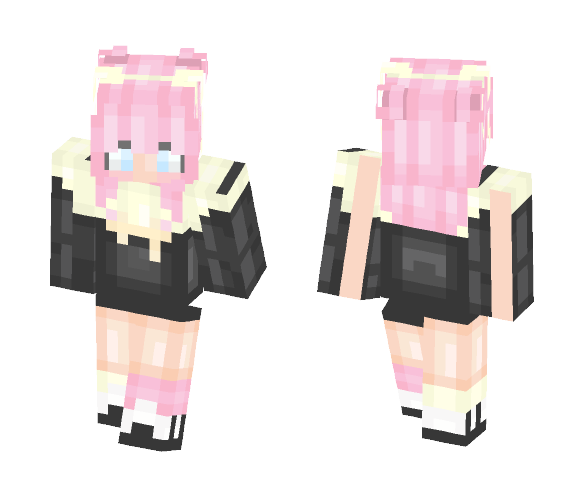 Pink Kawaii Girl ; PandehBootay Req - Girl Minecraft Skins - image 1