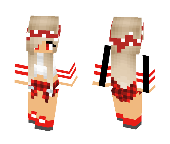 Red girl - Girl Minecraft Skins - image 1