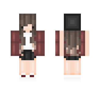 Maroon Chibi ; Mellyopy Req - Female Minecraft Skins - image 2