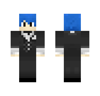 Blue Hair Butler - Male Minecraft Skins - image 2