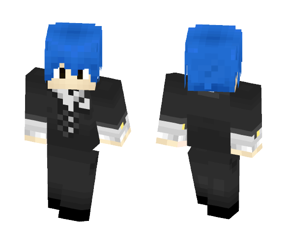 Blue Hair Butler - Male Minecraft Skins - image 1