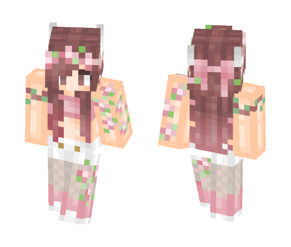 Pastel Deer - Female Minecraft Skins - image 1