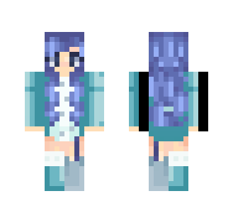 ☄ Blue Haired Beauty ☄ - Female Minecraft Skins - image 2