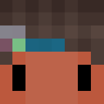 Gray shirt with Colorful headband - Male Minecraft Skins - image 3