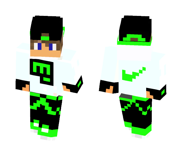 Green Pewdiepie (fan Made) - Male Minecraft Skins - image 1