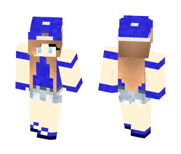 Blue Teen (Girl) - Male Minecraft Skins - image 1