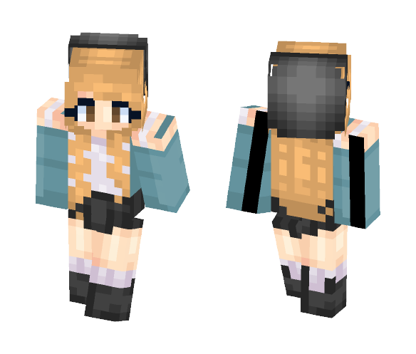Goth wearing a dress - Female Minecraft Skins - image 1