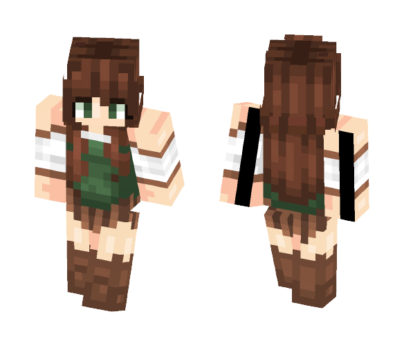 Medieval Warrior Girl - Girl Minecraft Skins - image 1