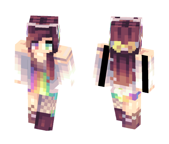 Summer Rainbow - Female Minecraft Skins - image 1