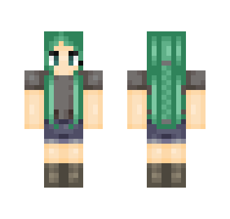 Green Hair - Female Minecraft Skins - image 2