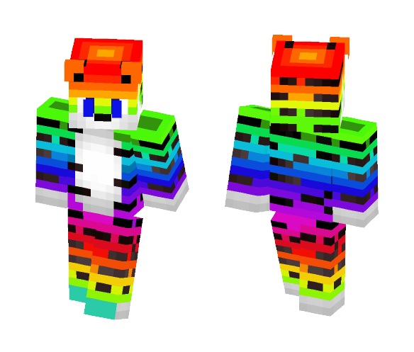 Rainbow tiger - Male Minecraft Skins - image 1