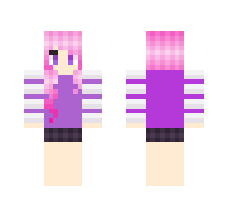 Violet + Pink girl - Girl Minecraft Skins - image 2