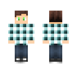 Blue Flannel Boy - Boy Minecraft Skins - image 2