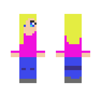 Blond pink Girl - Girl Minecraft Skins - image 2
