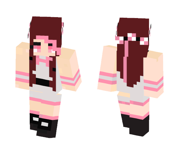 Bubblegum Beauty (My First Skin)! - Female Minecraft Skins - image 1