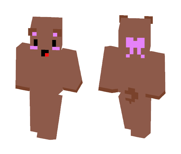 Kawaii Bear!!!! My first skin - Kawaii Minecraft Skins - image 1